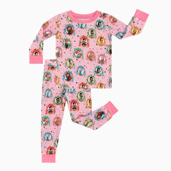 Princess Bow Star Bamboo Zipper Romper Pajamas