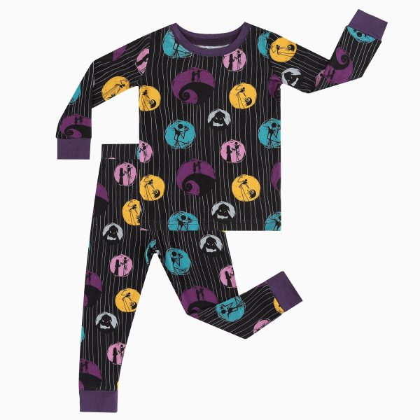 Black Fantasy Journey Halloween Two Piece Bamboo Pajamas