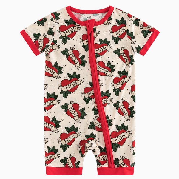 Mom Love Short Bamboo Zippy Baby Romper