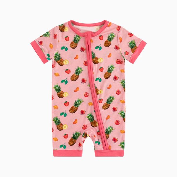 Pineapple Fruit Bamboo Short Bamboo Zippy Baby Romper
